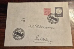 Kuvert med Stämpel Oskarshamn Totala solförmörkelse 30/6-1954