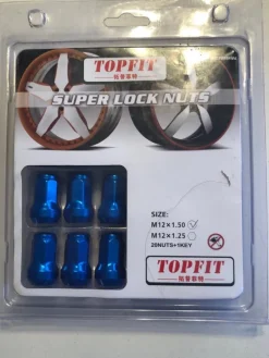 TOPFIT Super Lock Nuts - Blå