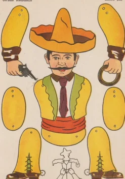 Vykort Klippdockkort Cirkus Reibusch Lasso Jim Obeg